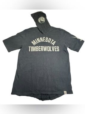 Nike Black Minnesota Timberwolves Hooded Short-Sleeve Tee NBA